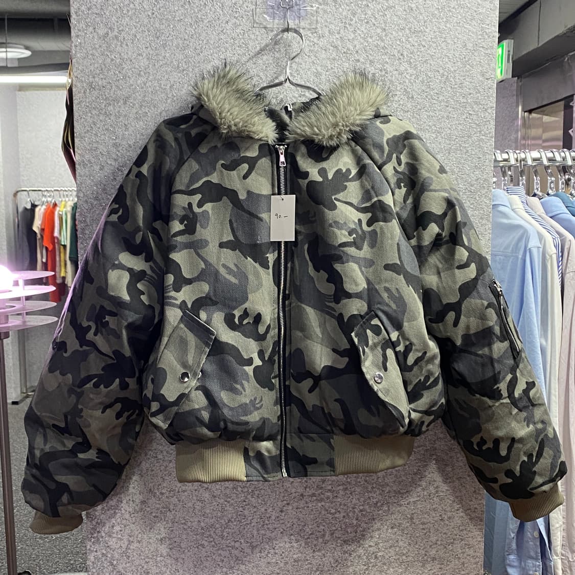 빈티지 그레이 밀리터리 점퍼 B3458 상품이미지2