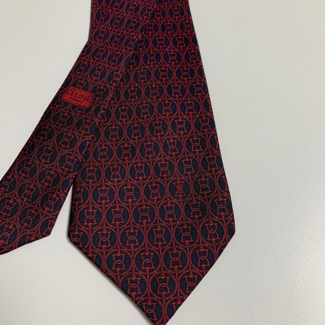 셀린느(CELINE) 심플로고 기하학적패턴 명품넥타이 A+등급 8.9cm 상품이미지4