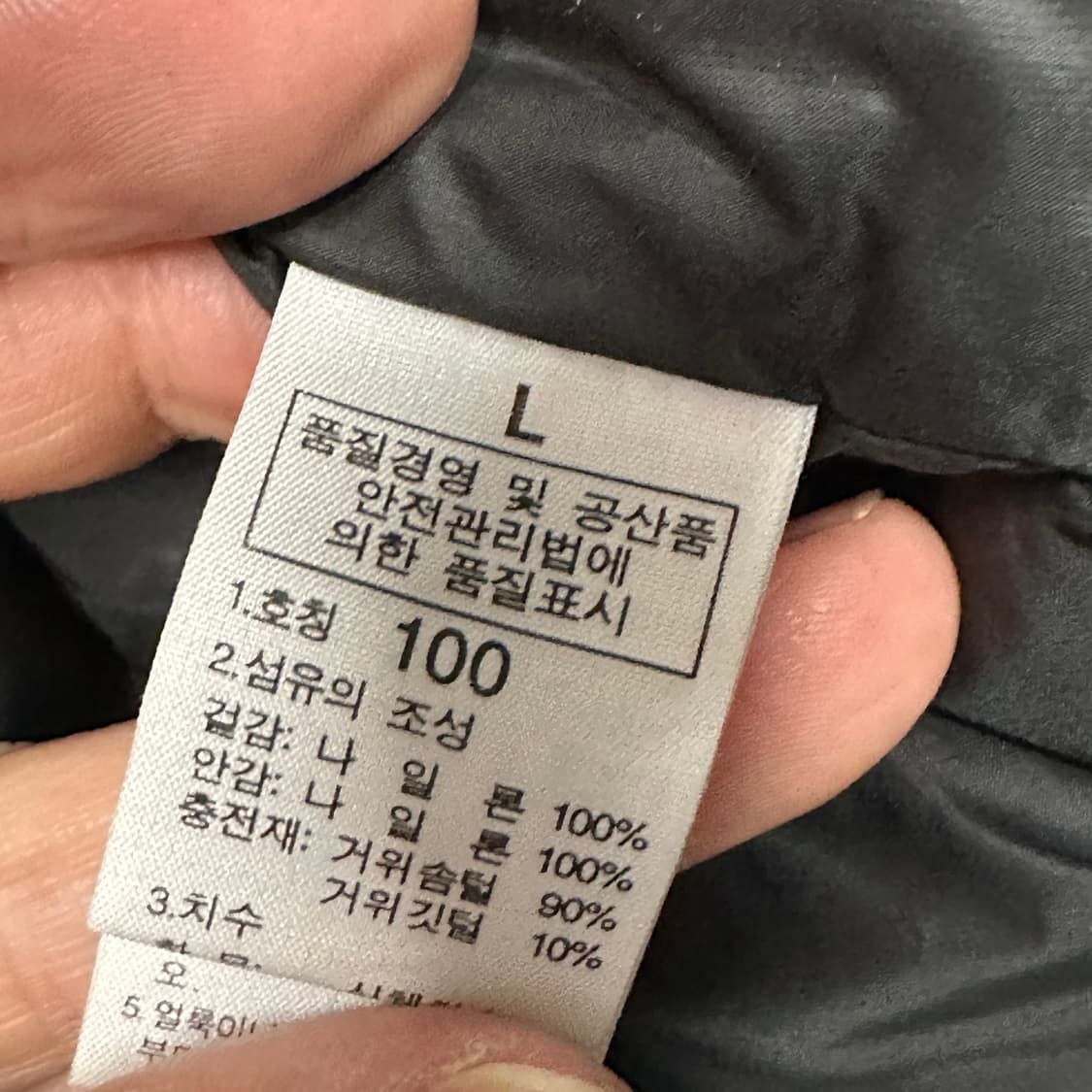 노스페이스 800필 로체 브라운 숏패딩 L 상품이미지4
