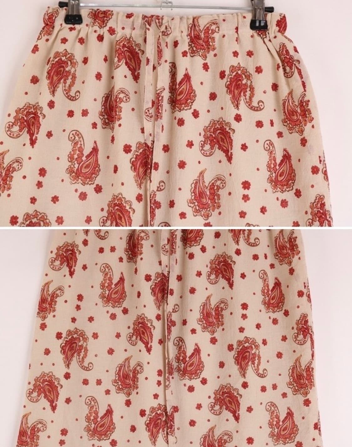 기하학 문양 무늬 폴리 밴딩 스트링 스커트 상품이미지2