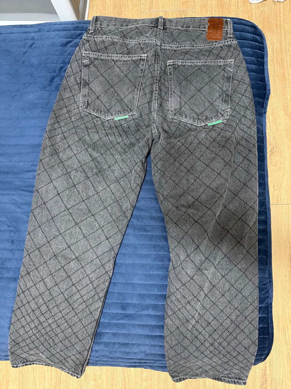 예스아이씨 퀼팅 데님 S사이즈 상품이미지2