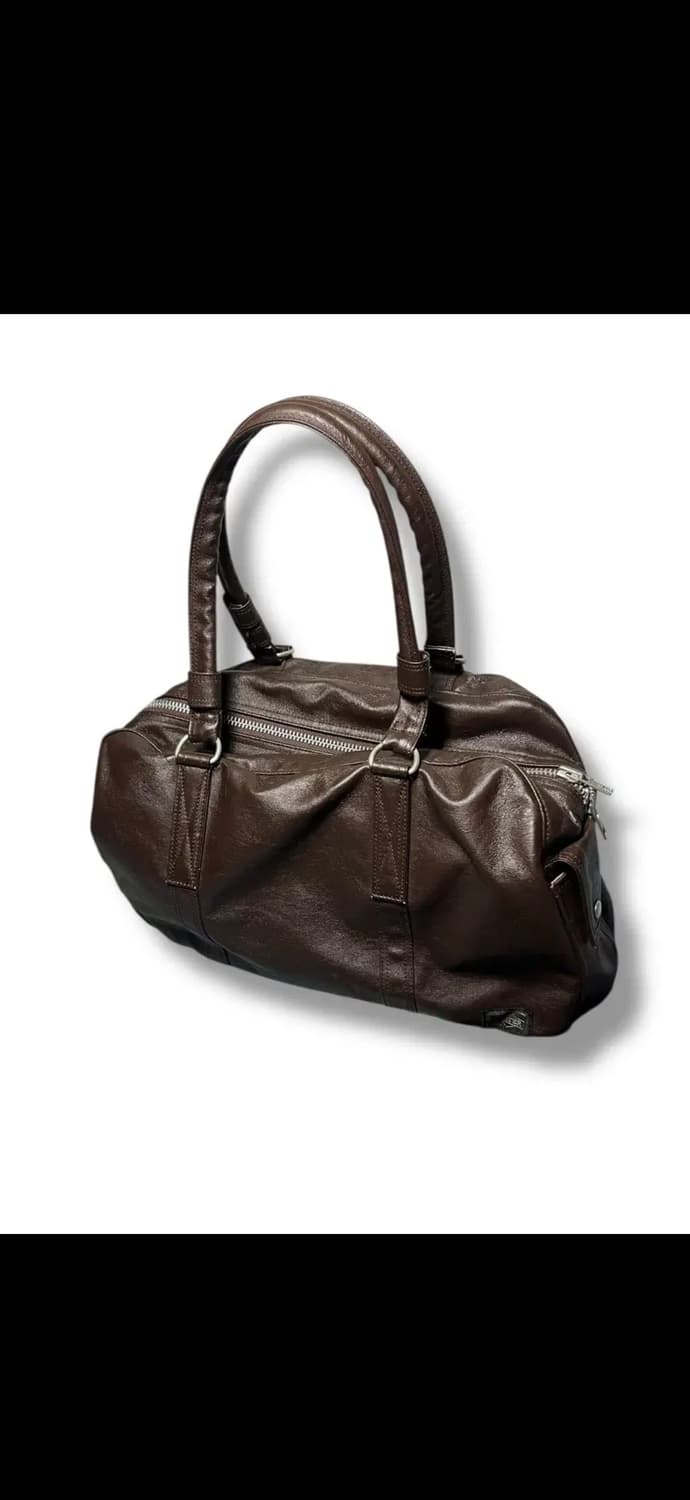 요시다포터 브라운 가죽 토트백 상품이미지2