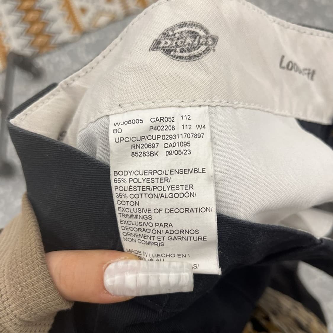 디키즈 빈티지 캐주얼 루즈핏 더블니 워크팬츠 31인치 C10803 상품이미지5