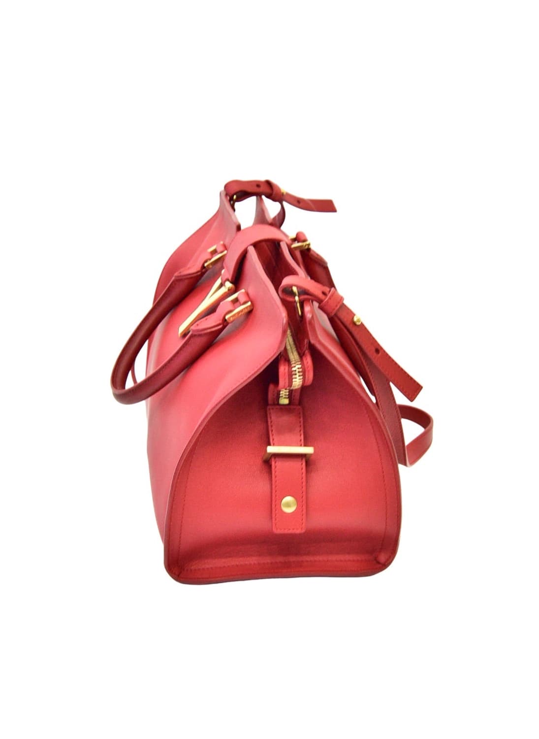 생로랑 카바시크 스몰 레드 보스턴백 (정품) 상품이미지3