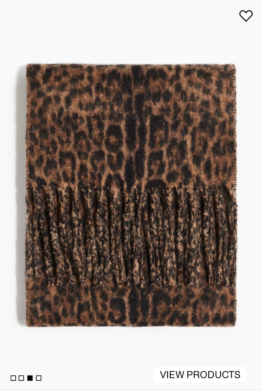 h&m 레오파드 패턴 롱 머플러  상품이미지2