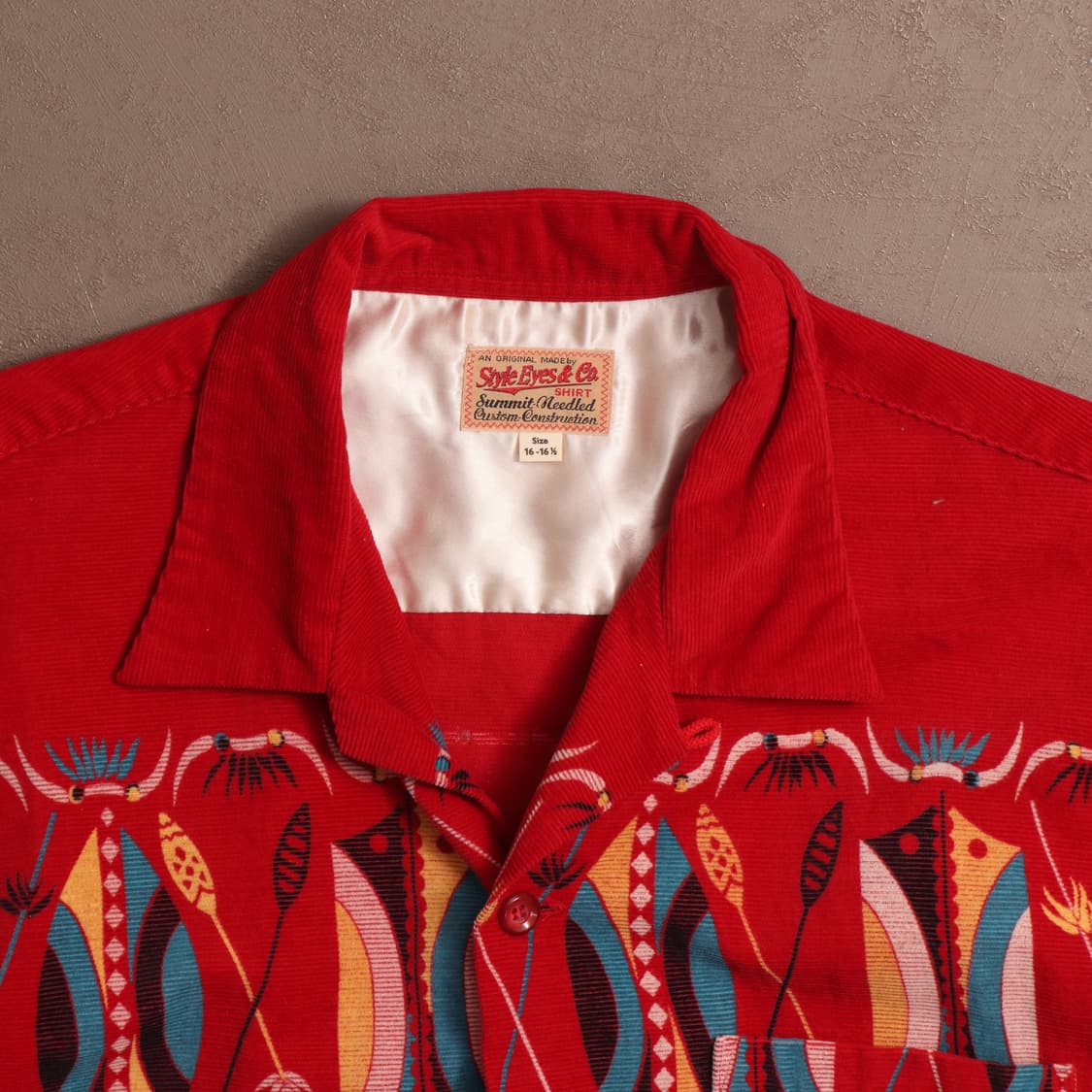 도요앤터프라이즈 코듀로이 나바호 웨스턴 셔츠 A1494 상품이미지2