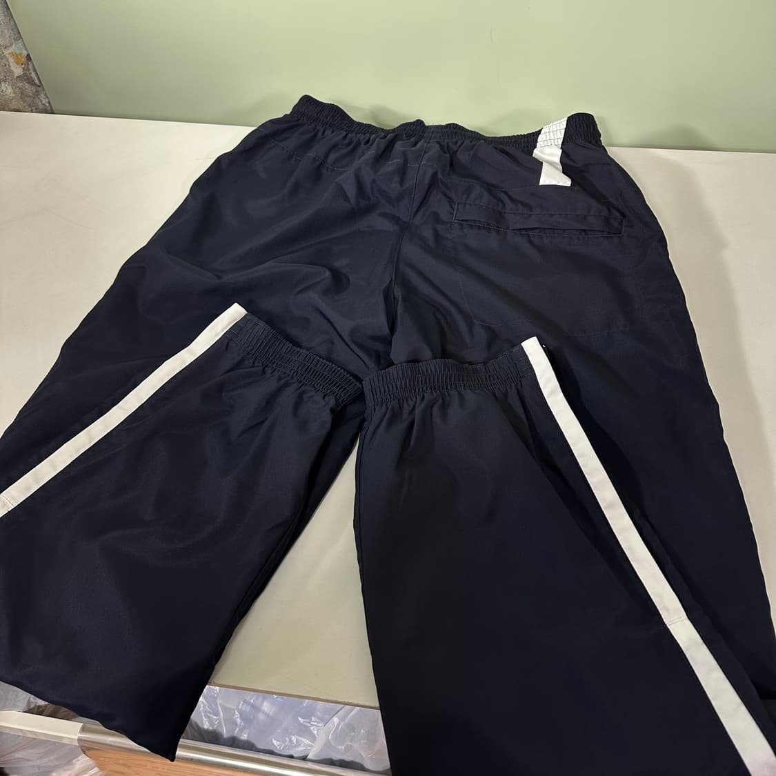 M 푸마 네이비 루즈레귤러핏 바막재질 트랙팬츠 상품이미지5