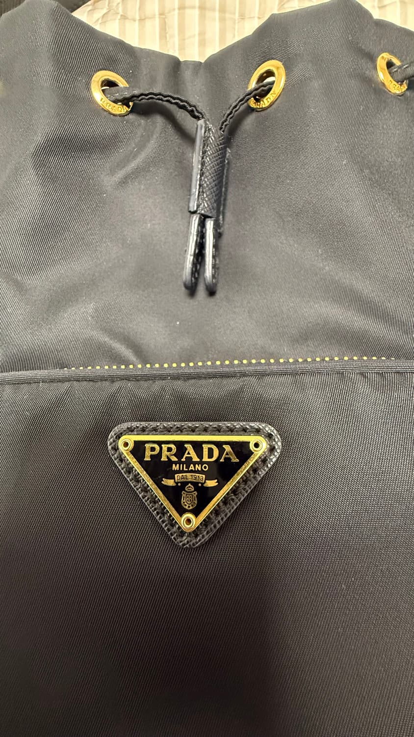 프라다 듀엣 리나일론 숄더백 블랙 상품이미지3