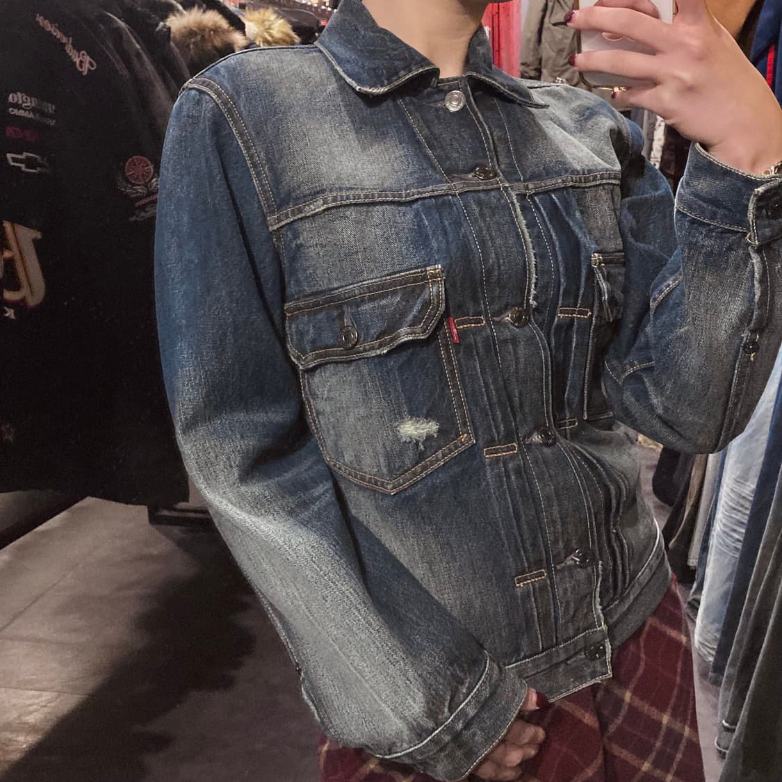 [IM]리바이스 워싱 진청 데님자켓 상품이미지5