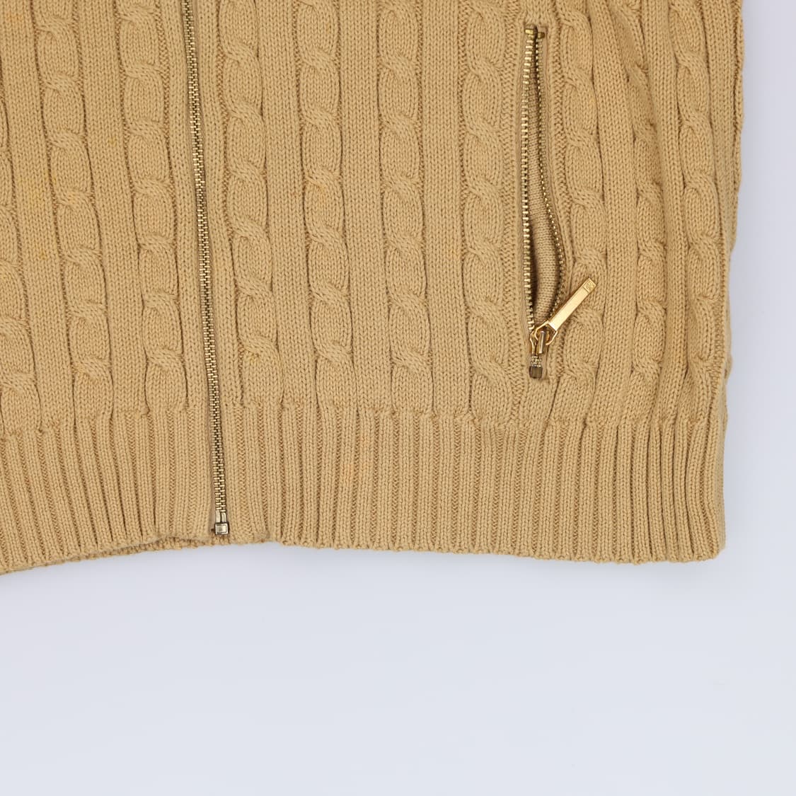 M 로렌 랄프로렌 여성 케이블 니트 집업 자켓 4188 상품이미지7