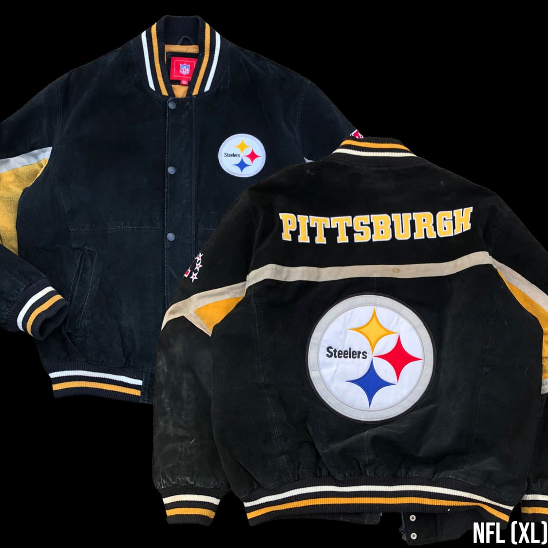 [XL~XXL] NFL 스웨이드 가죽 바시티 자켓 상품이미지1