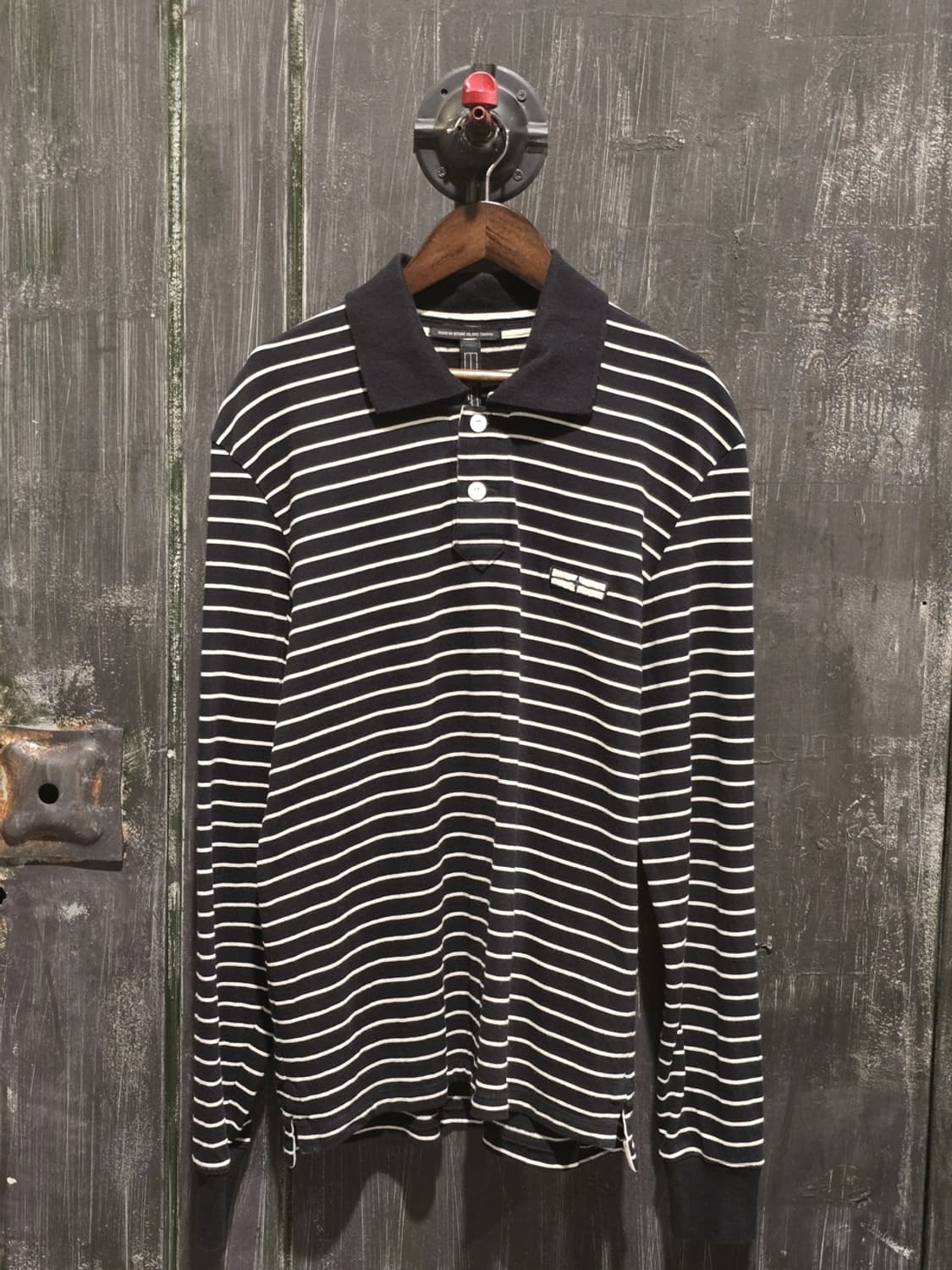 Stone Island Denims Striped Polo Shirt 상품이미지1