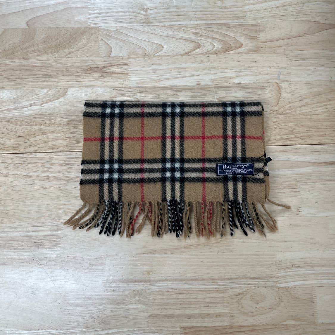 버버리 정품 램스울 /캐시미어 머플러 베이지 상품이미지1