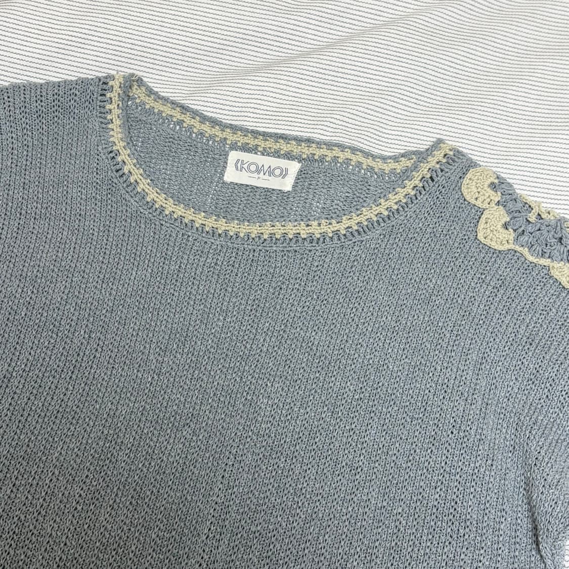 KOMO 하구미 크로쉐 니트 상품이미지2