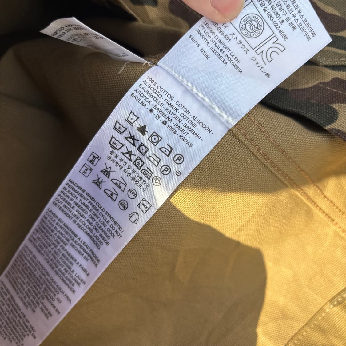 리바이스 카모 초어 자켓 상품이미지7