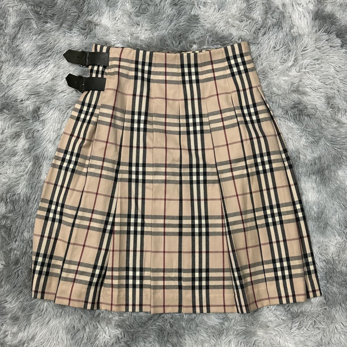 버버리 체크 정품 플레어 스커트  상품이미지3