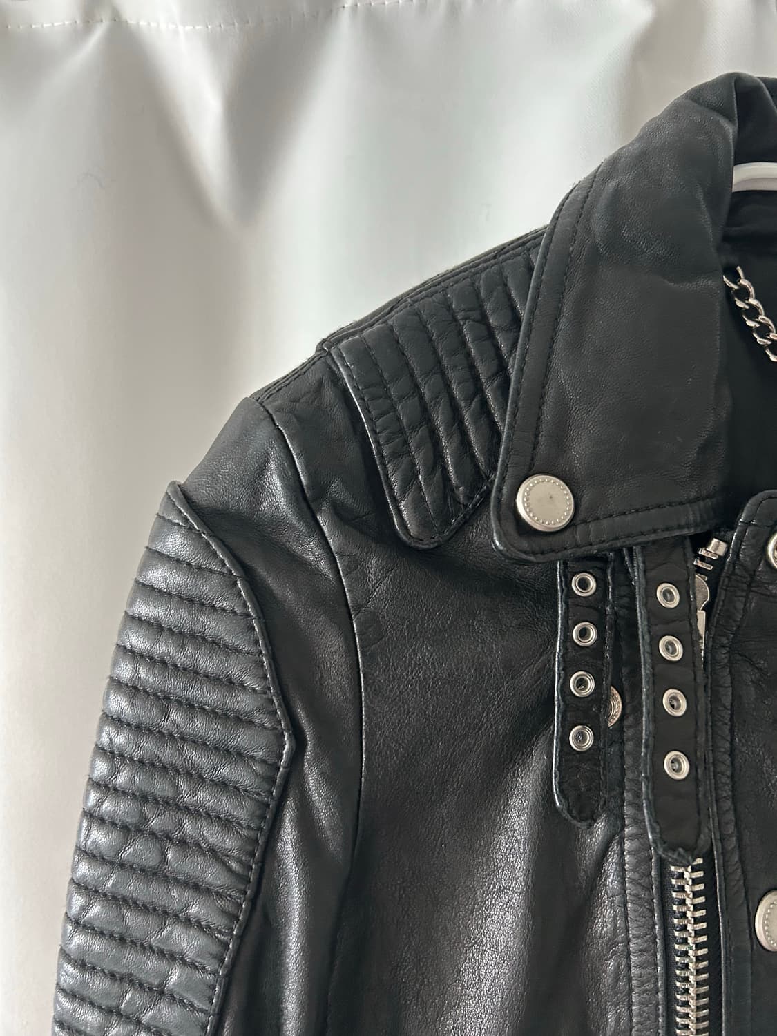 램스킨 바이커 자켓 상품이미지3