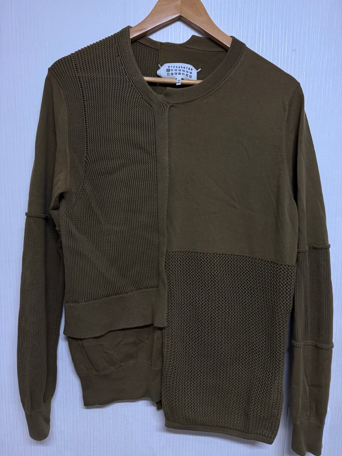 메종 마르지엘라 니트 스웨터 카키 XL 상품이미지1