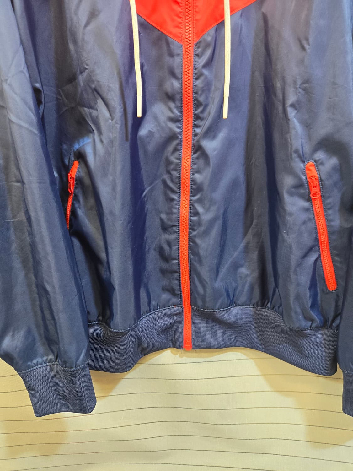 나이키 윈더 러너 바람막이 후드집업 레드/네이비 상품이미지3