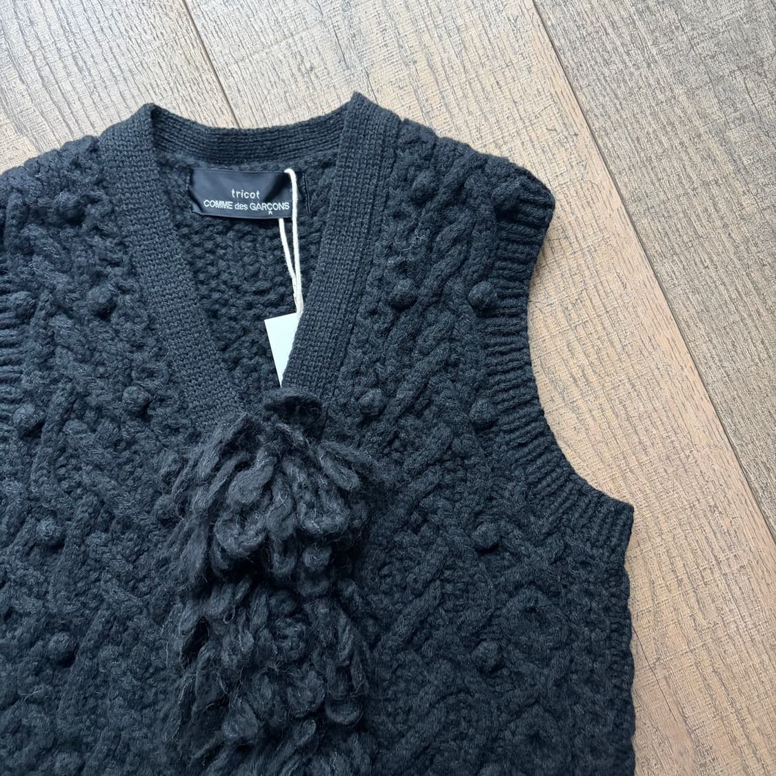 Hairy Motif Crochet Vest 상품이미지4