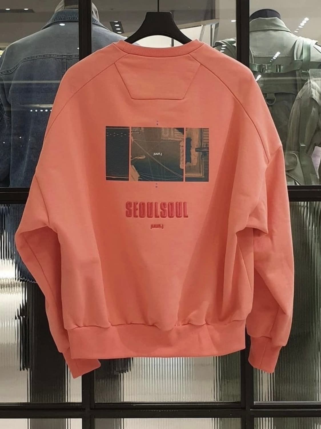 준지 21SS 서울 소울 그래픽 맨투맨 핑크 XS 상품이미지10