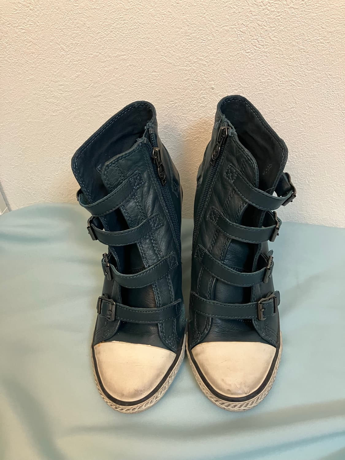 ASH 아쉬 웨지힐 가죽스니커즈 레더부츠 y2k 오네갸루 상품이미지4