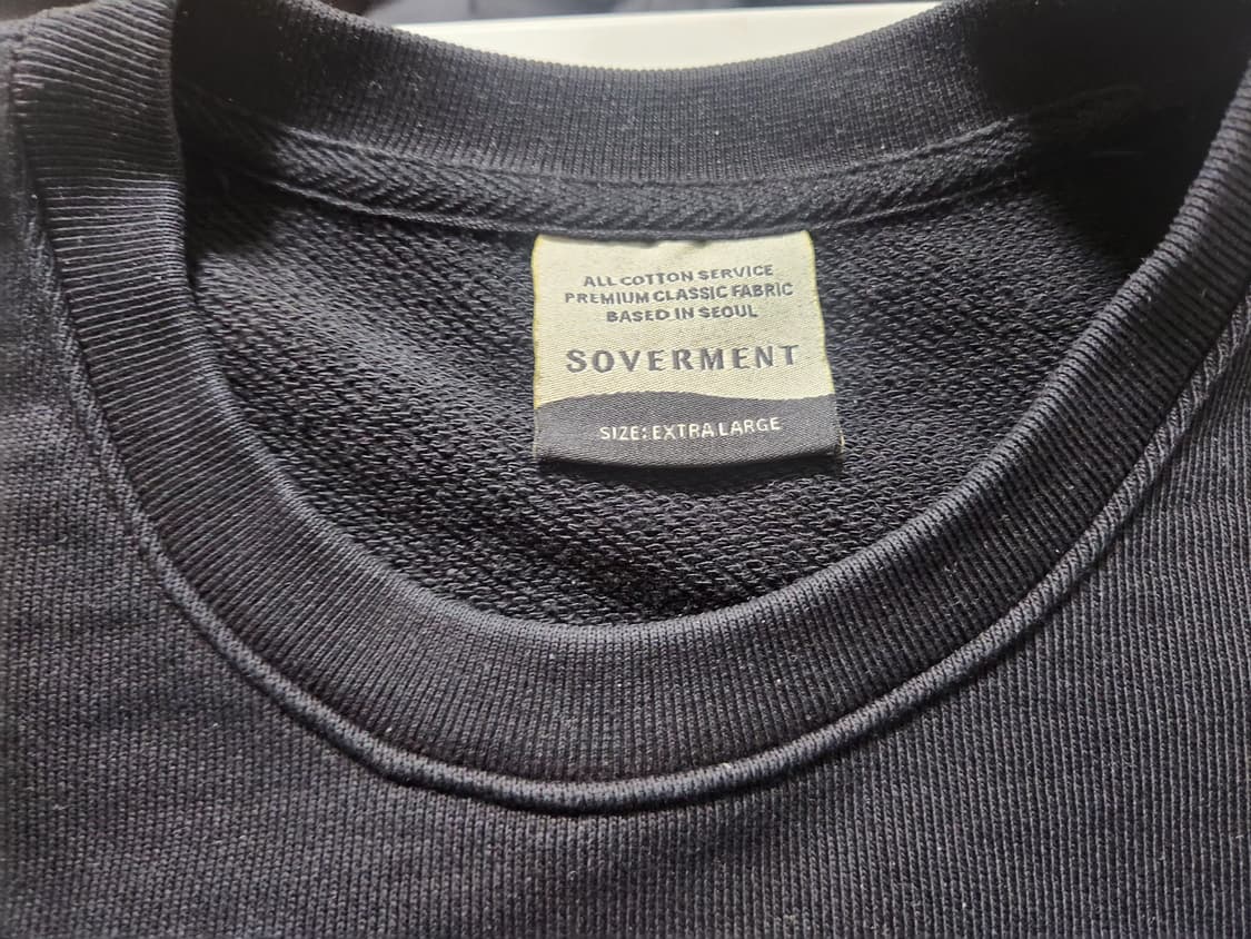 소버먼트 크롭 맨투맨 xl 상품이미지4