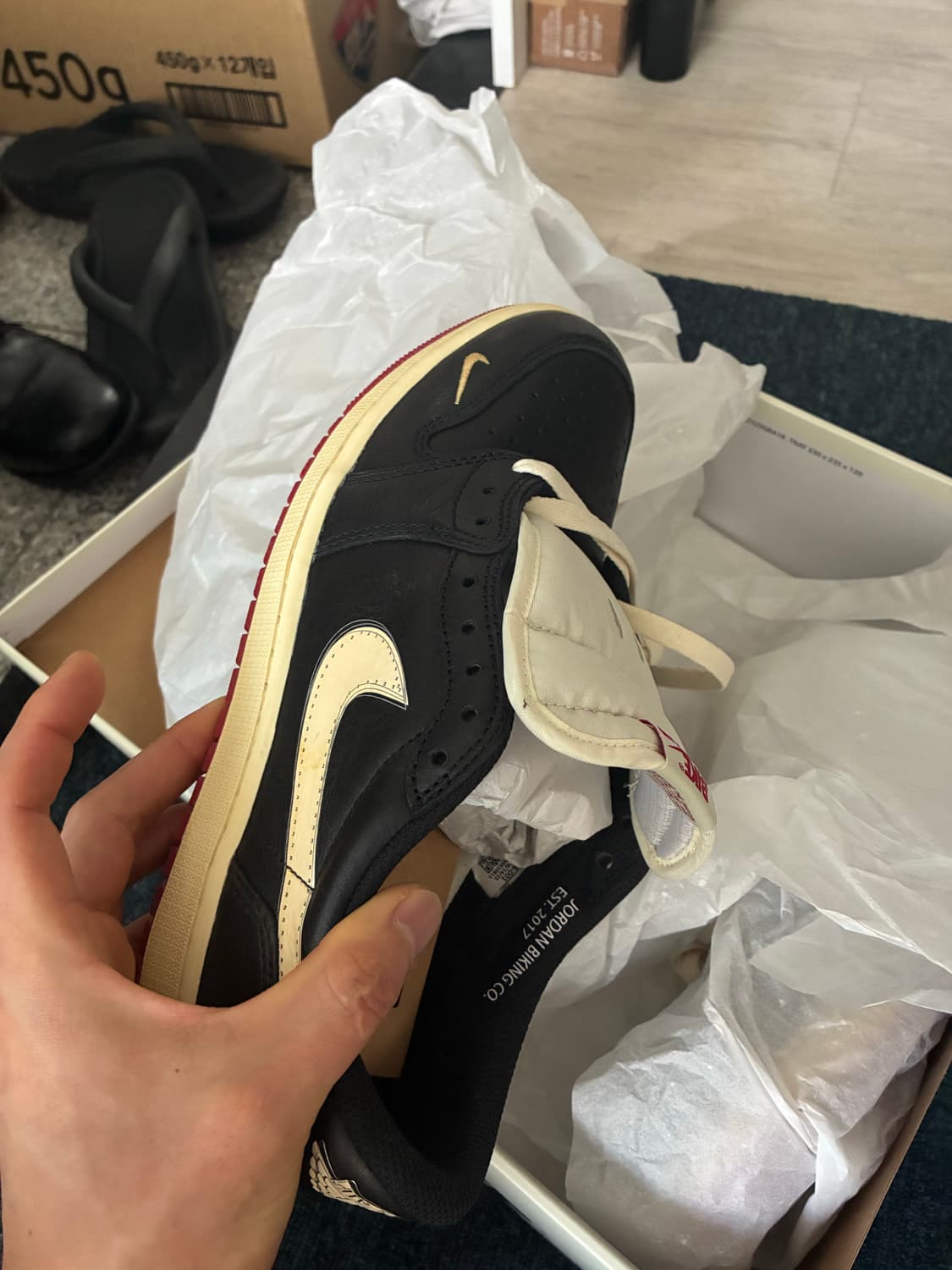 나이키 조던1 실베스타 나이젤 285사이즈 상품이미지2