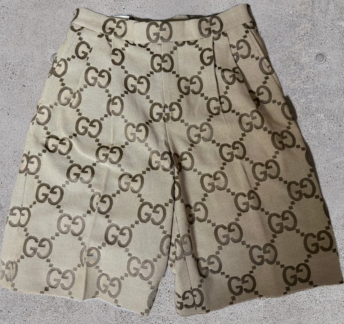[48] 구찌 점보 GG 캔버스 쇼츠 반바지 상품이미지1