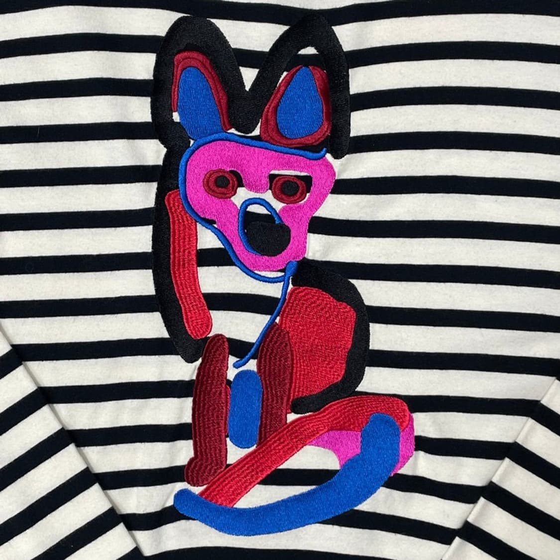 메종 키츠네 자수 티셔츠 v0093 상품이미지4