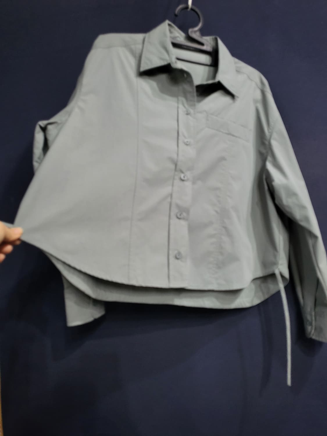 더엣지 셔츠 세미 블라우스(새상품) 상품이미지3