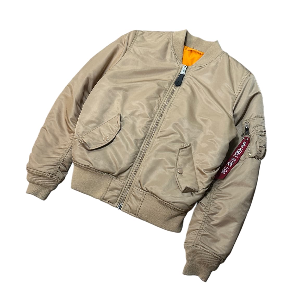 알파인더스트리 ma-1 자켓 베이지 (XS-S) 상품이미지1