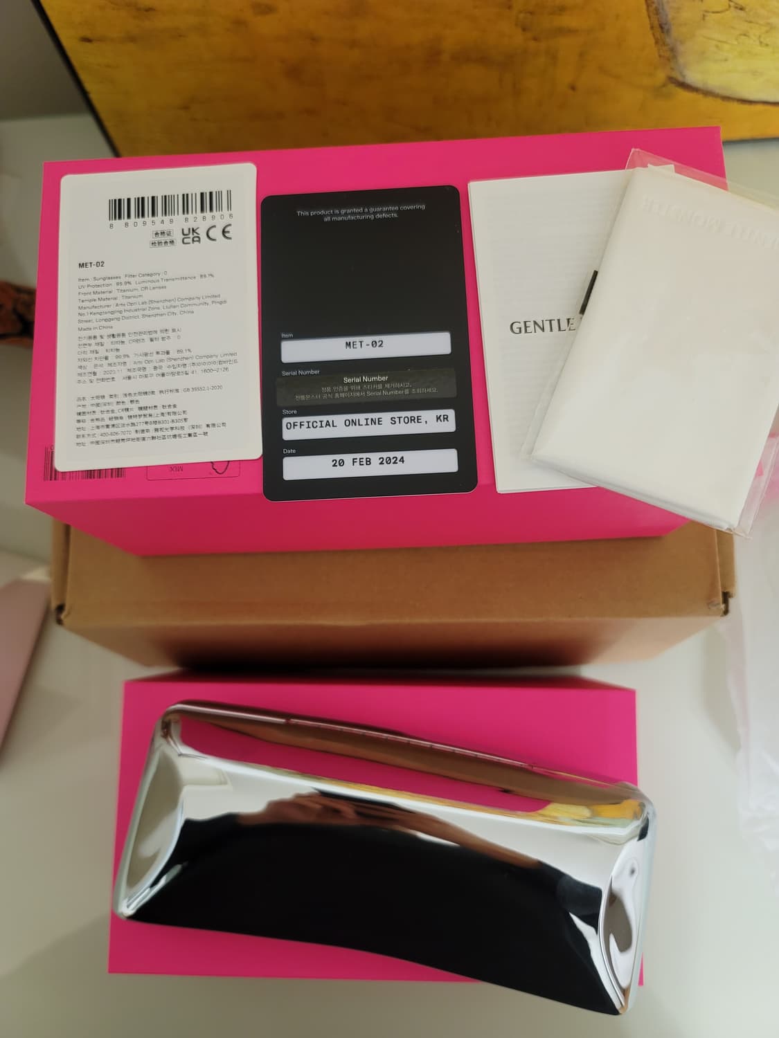 젠틀몬스터 멧02 안경테 판매 미착용 상품이미지7