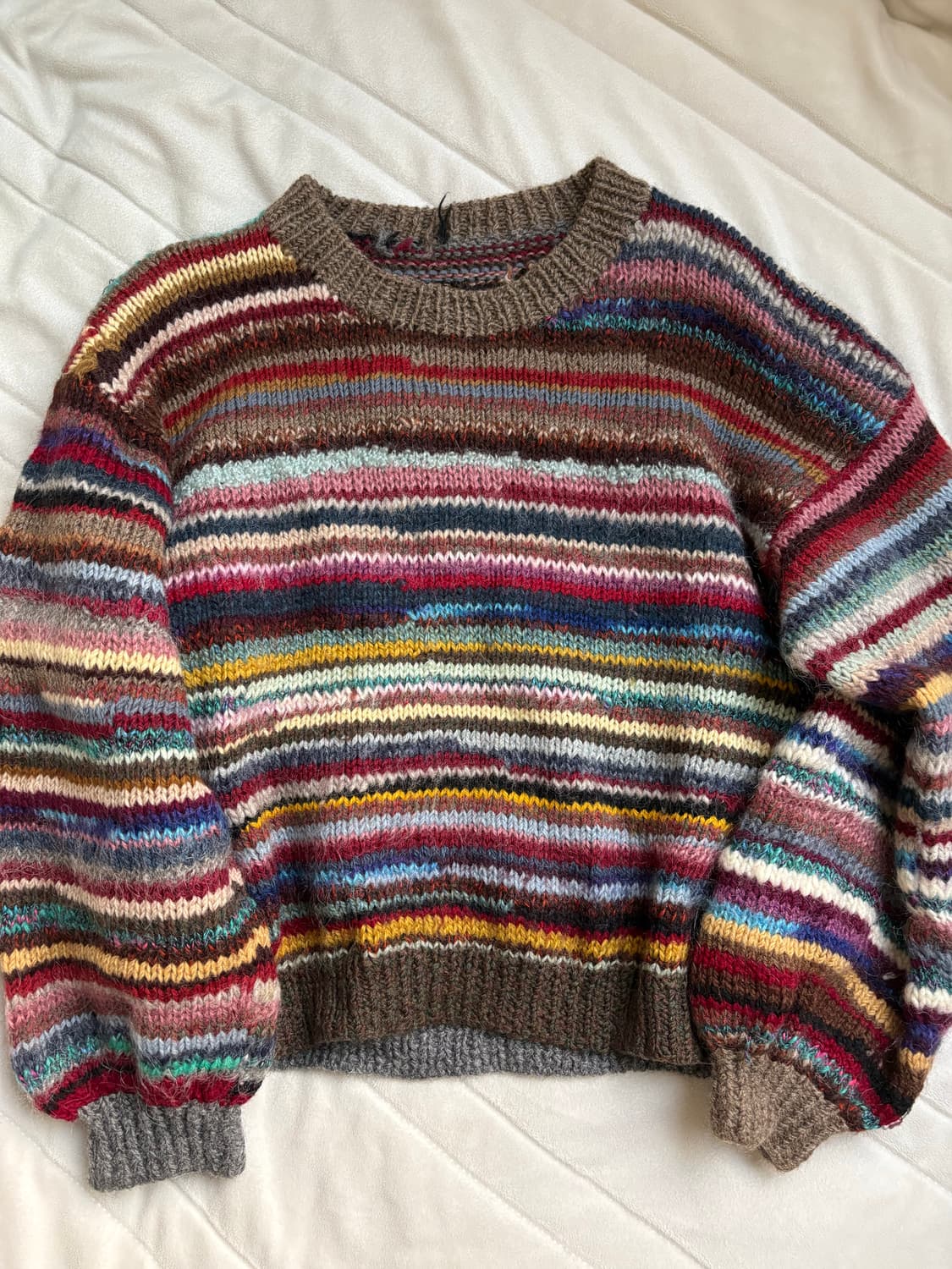 모리 무지개 니트 상품이미지1