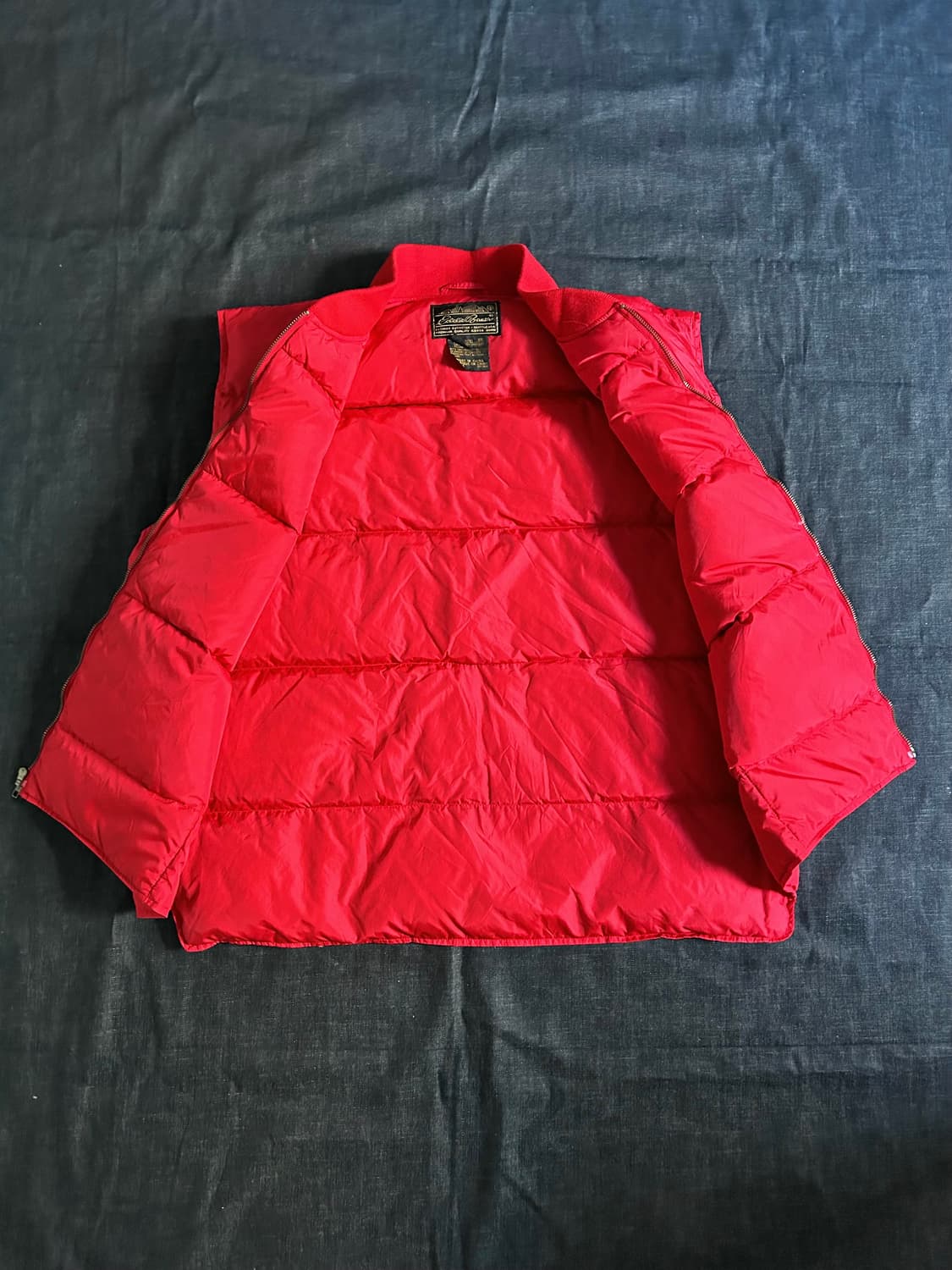 90s 에디바우어 구스다운 패딩베스트 상품이미지7