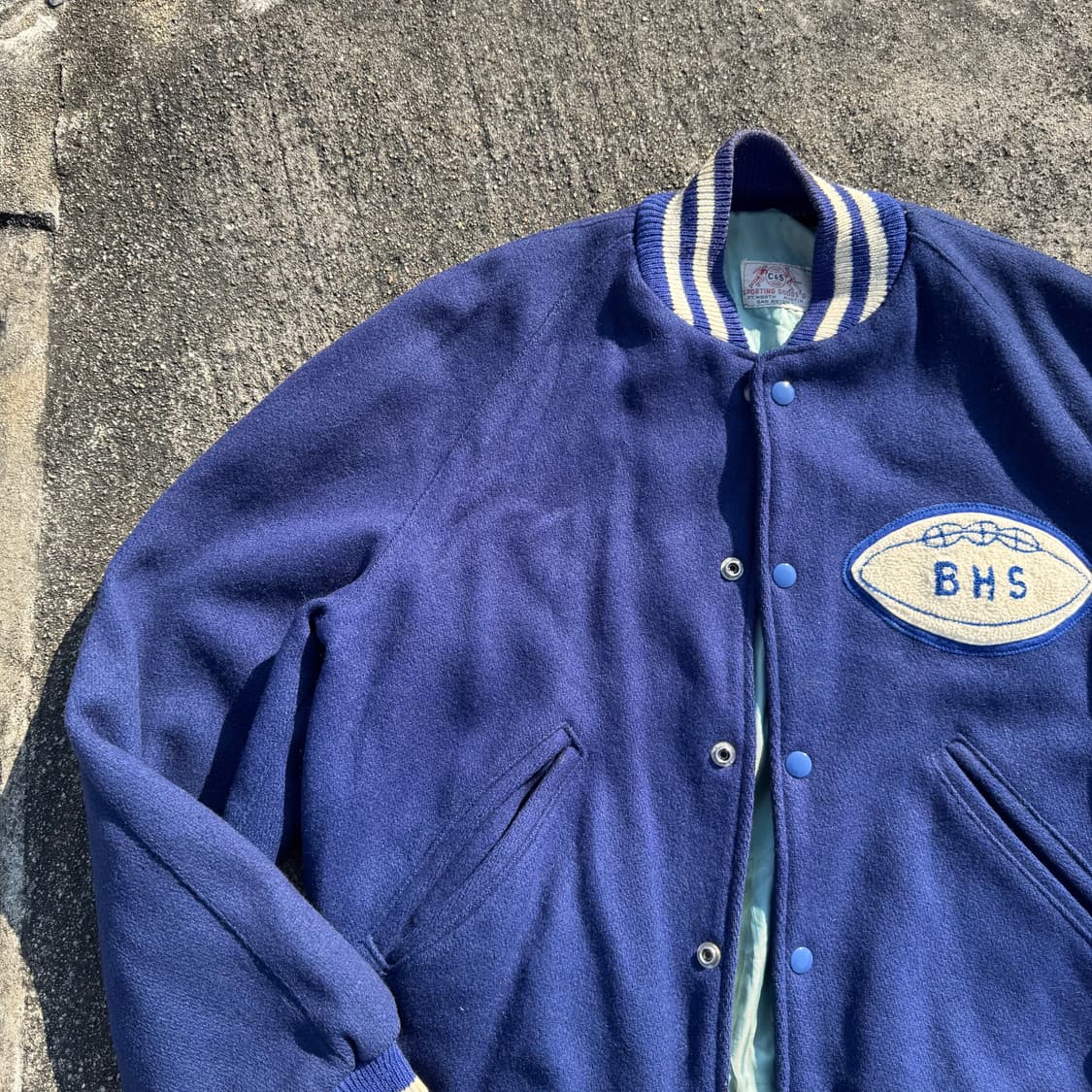 [L] 60s C&S Sporting goods 바시티 레터맨 자켓 상품이미지3