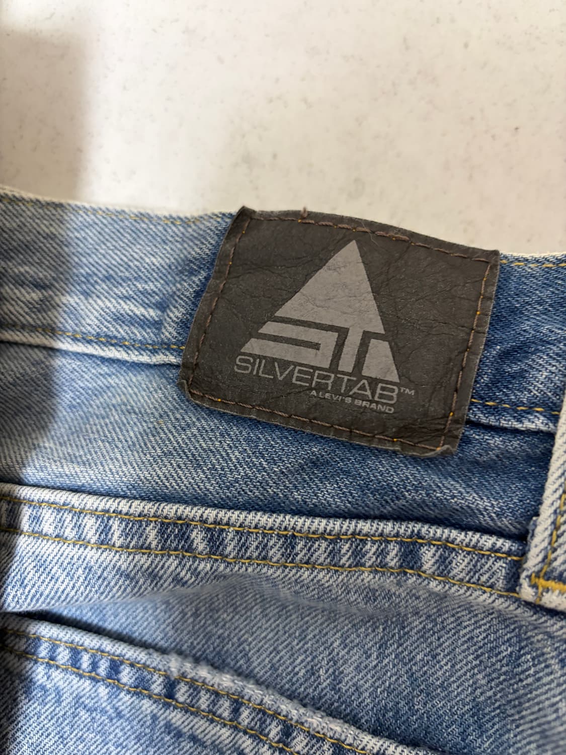 실버탭 데님 배기 쇼츠 버뮤다 34사이즈 반바지 2종 일괄 상품이미지2