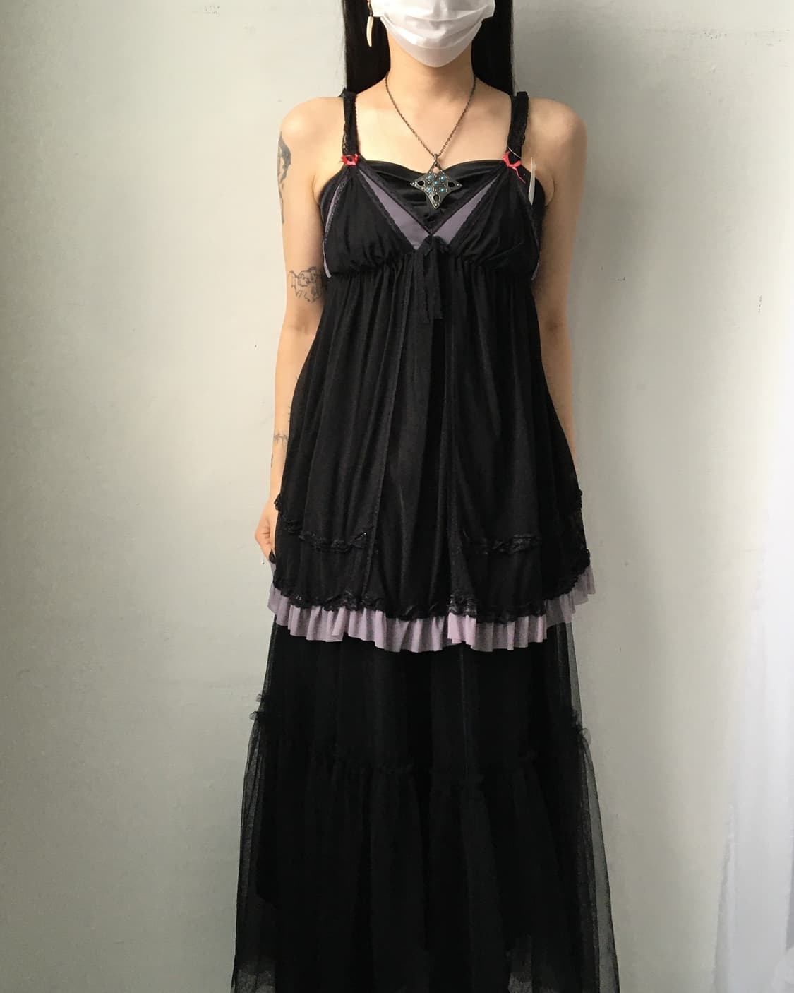 lace mesh sleeveless 상품이미지5