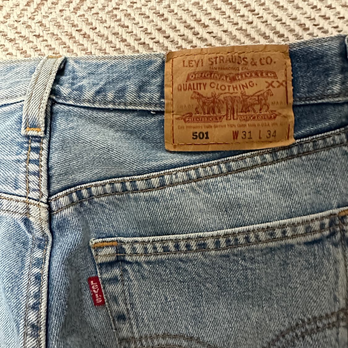 LEVI'S 501 00's usa made vintage jeans 상품이미지3