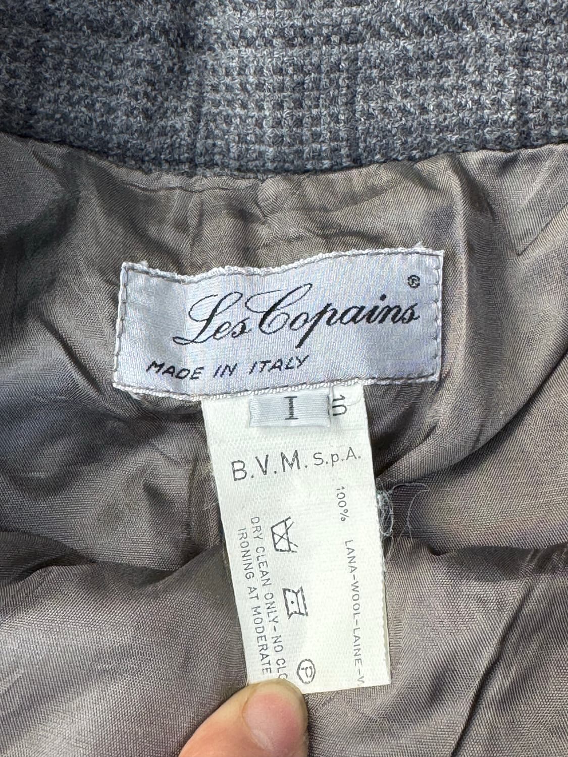 Les Copains 레코팽 100% 울 체크 플리츠 스커트 상품이미지4