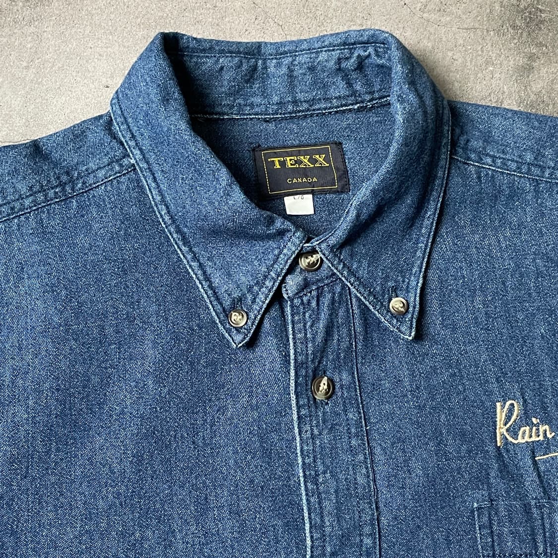 TEXX CANADA 빈티지 다운버튼 데님 셔츠 A00761 상품이미지2