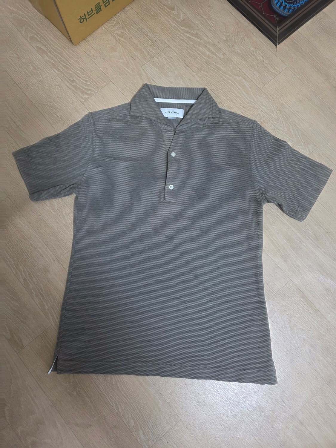 EYE.D WEARing 와플 패턴 반팔 카라티 95 상품이미지1