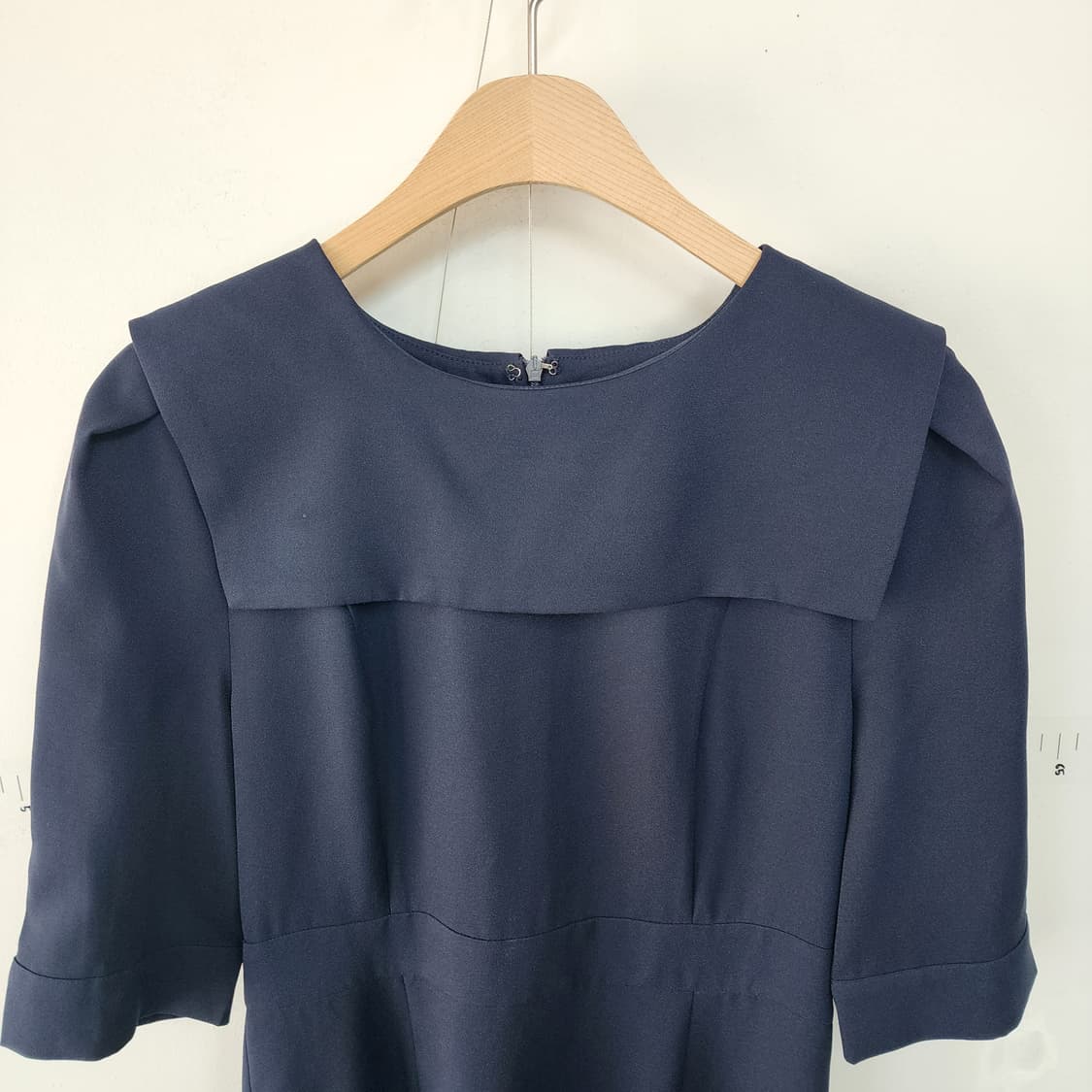 플라스틱 아일랜드 네이비 세일러 칼라 반팔 원피스 상품이미지2