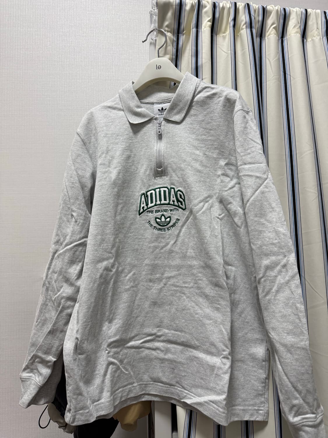 아디다스 오리지널 하프집업 맨투맨 L사이즈 (그레이) 상품이미지1