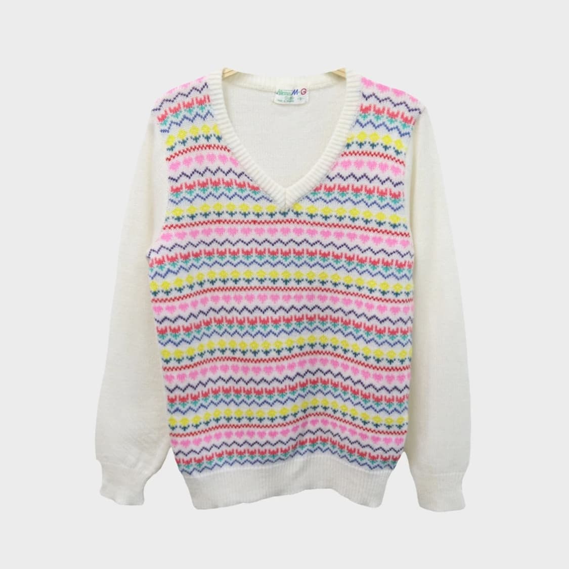 AILEMA 브이넥 울 혼방 히메갸루 니트 63697 상품이미지1