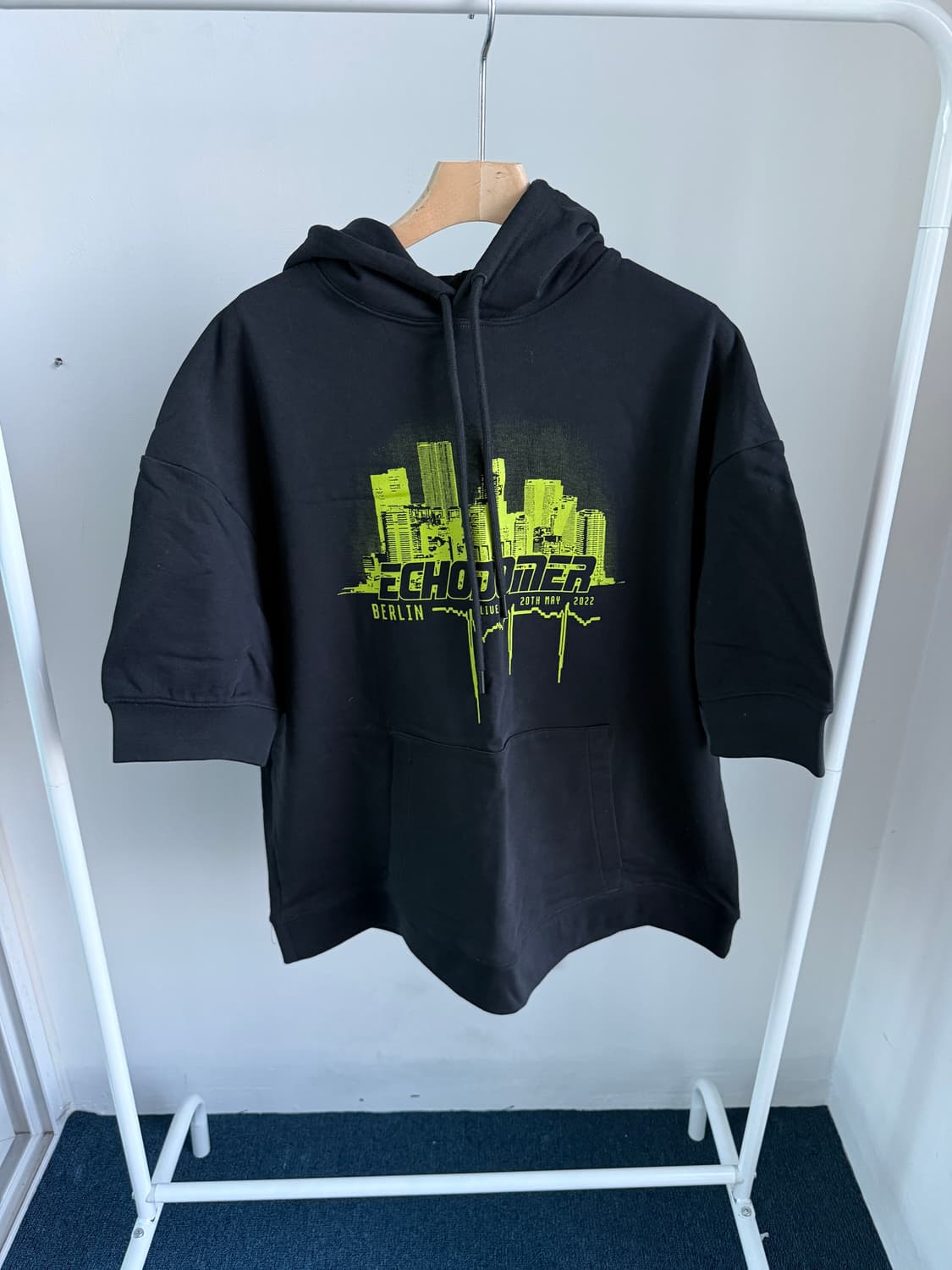 [L] 라프시몬스 22SS echodomer 컷 슬리브 후디 상품이미지3