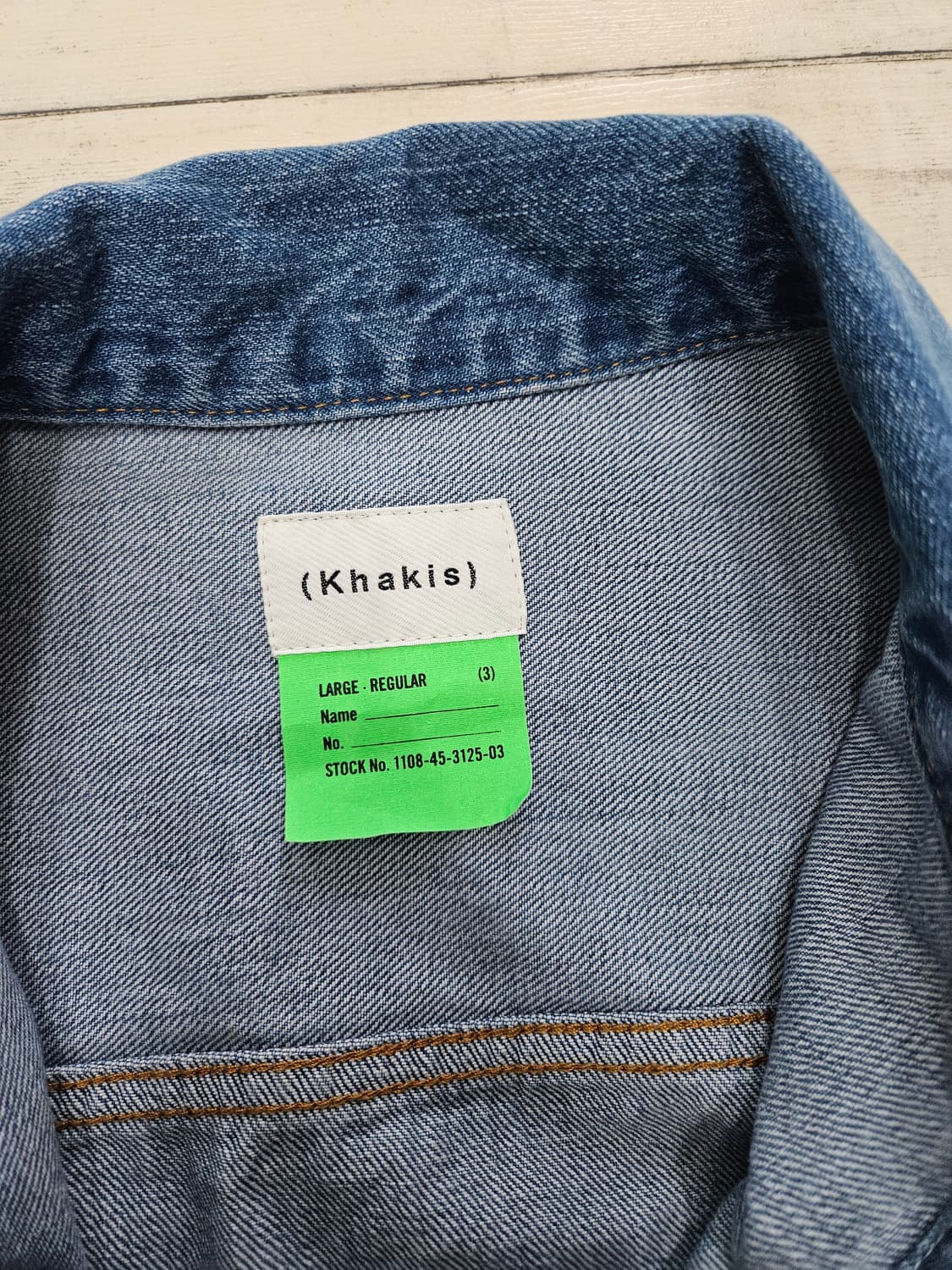 (L105)카키스 khakis 데님자켓 중청색상 상품이미지7