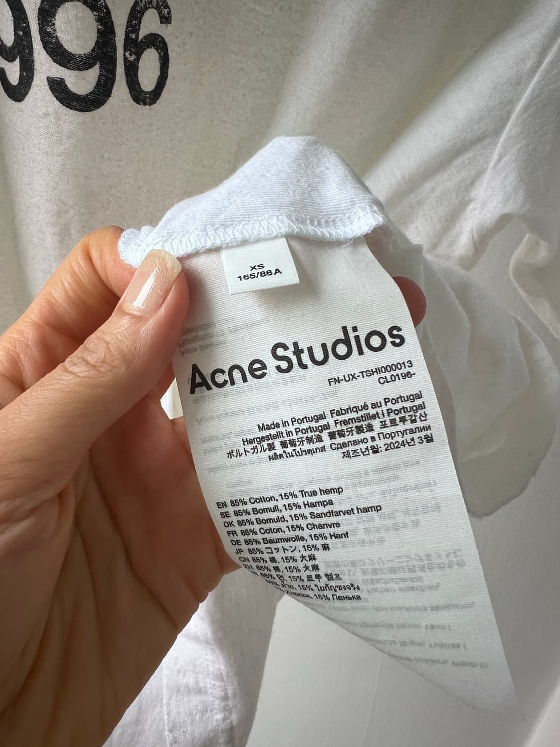 아크네스튜디오 스톡홀름 로고 반팔티 상품이미지4