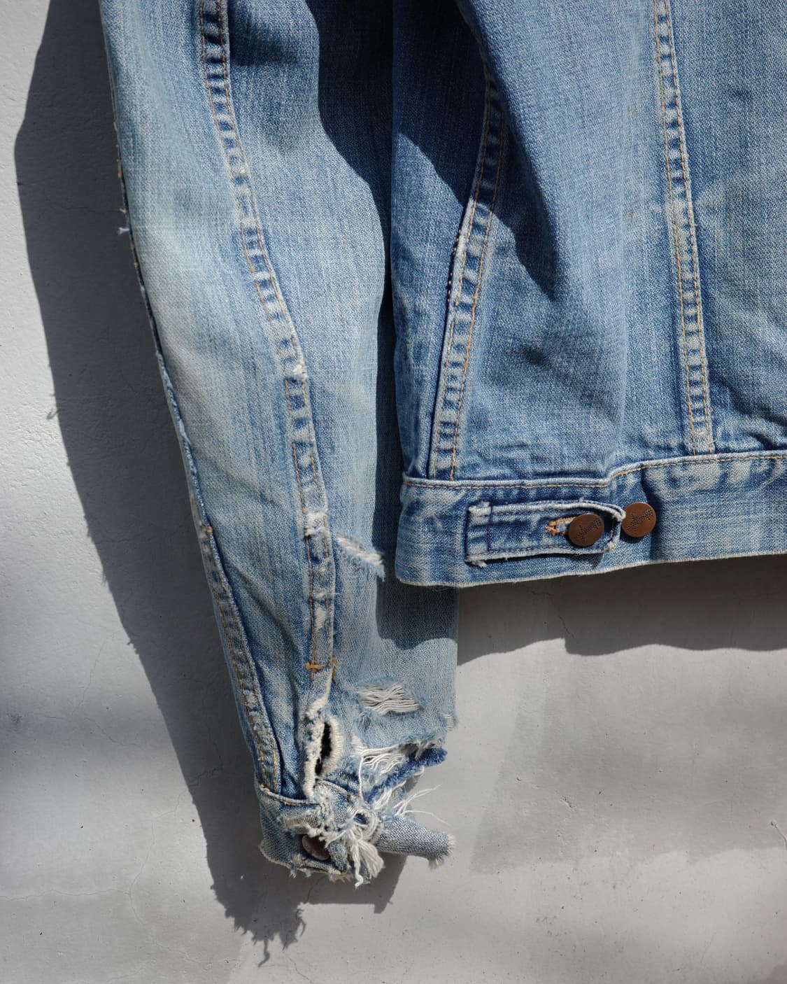 70s Wrangler 124mj 디스트레스드 데님 자켓 상품이미지7