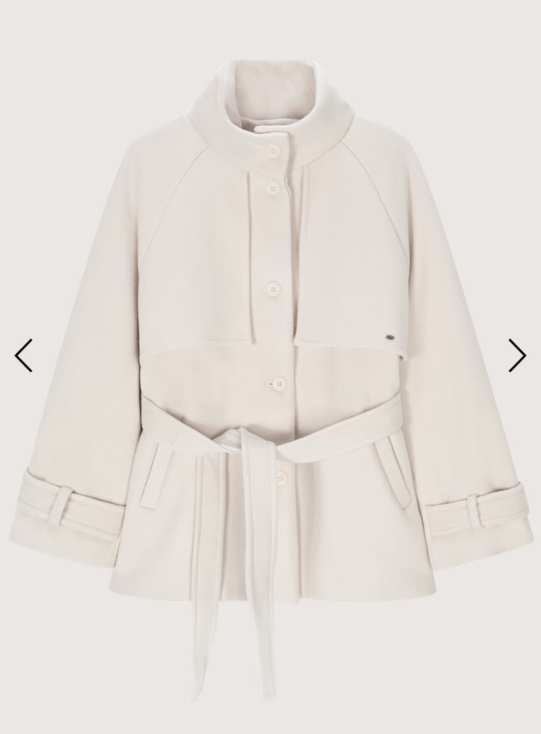 벨리아르 밀키 트렌치 울 코트 연한 크림핑크 (무료배송) 상품이미지3